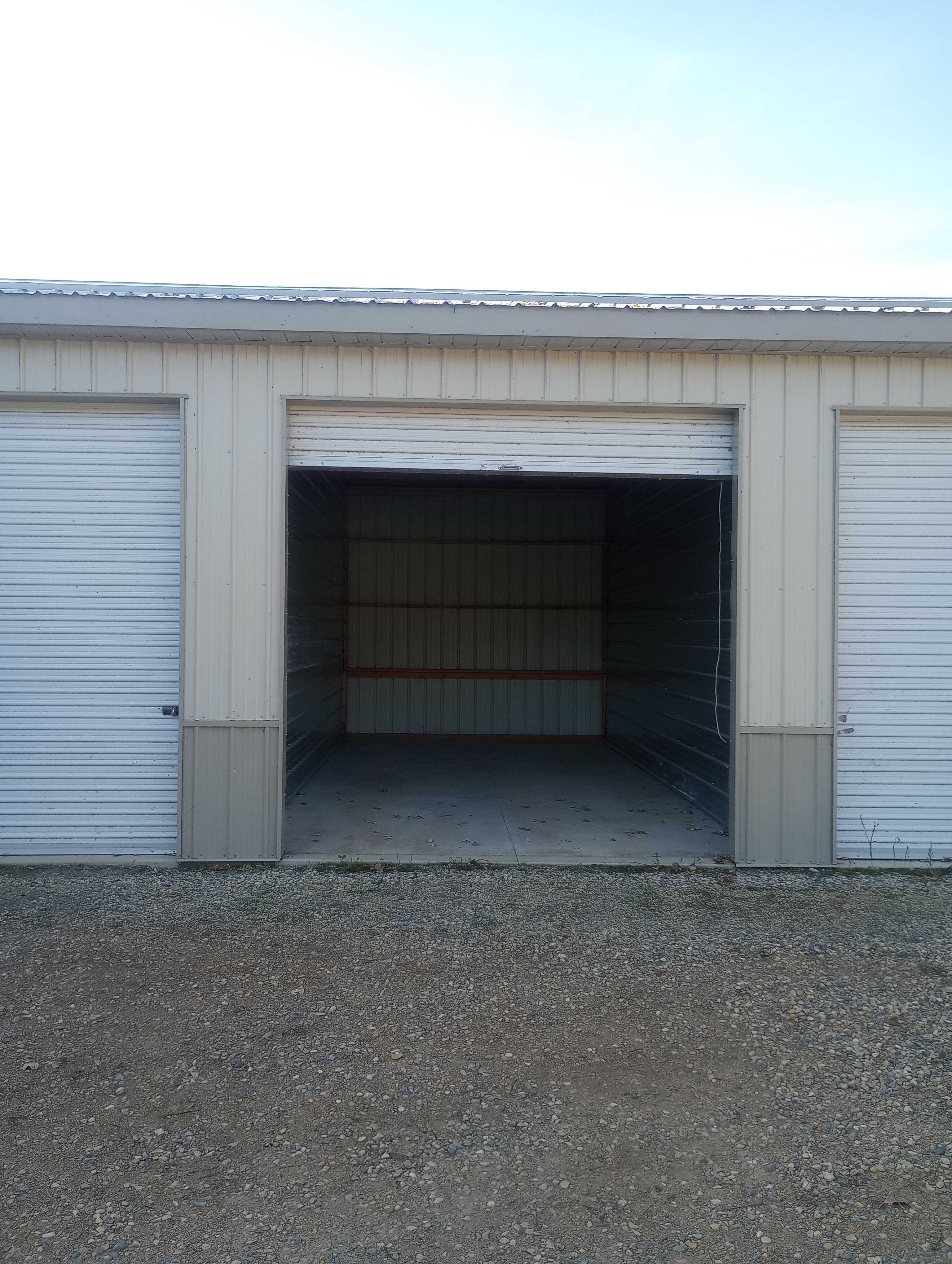 12' x 24' unit, door open